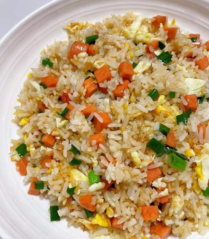 Vegetable Rice With Spicy Wings